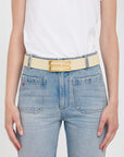 Victoria Beckham Black Jumbo Frame Belt