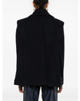 Victoria Beckham Pointed Shoulder Pea Coat