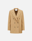 Harris Wharf London Slouchy Peacoat Pressed Wool