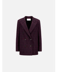 Harris Wharf Slouchy Peacoat with Shoulder Pads