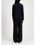 Harris Wharf Stand Up Collar Blazer Fine Merino