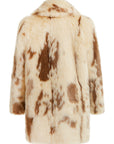 Victoria Beckham Shrunken Fur Rabbit Coat