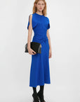 Victoria Beckham Gathered Waist Midi Dress