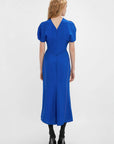 Victoria Beckham Gathered Waist Midi Dress