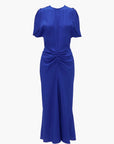 Victoria Beckham Gathered Waist Midi Dress