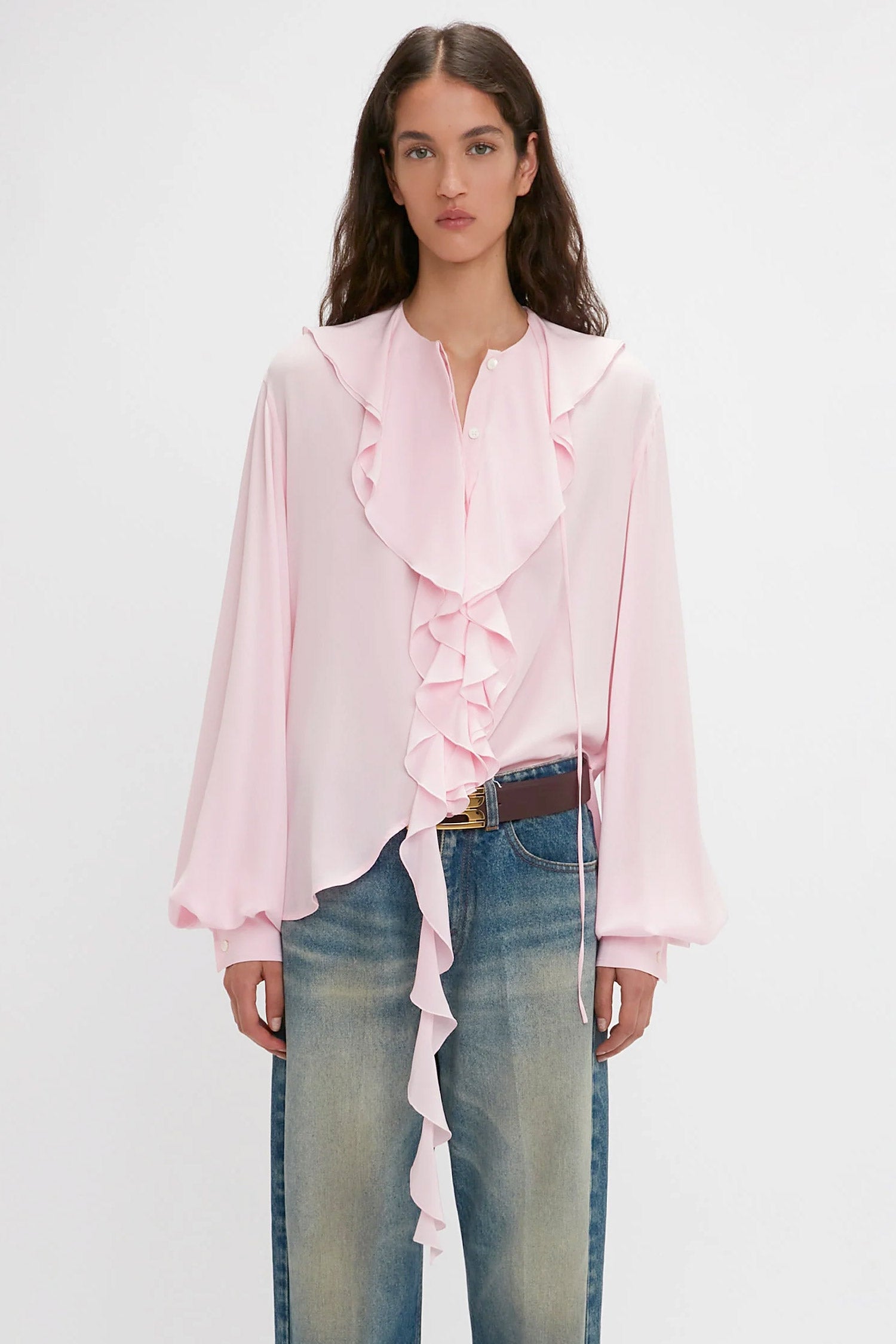 Tシャツ・カットソー Victoria Beckham ROMANTIC BLOUSE (1224WSH004826B ORCHID) Victoria Beckham ROMANTIC BLOUSE (1224WSH004826B ORCHID