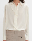 Victoria Beckham Ruffle Assymetric Blouse