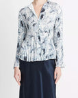 Vince Washed Lily Pleated Blouse