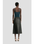 Victoria Beckham Panelled Lamb Skirt