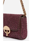 Vanessa Bruno Medium Moon Bag in Braided Suede Leather