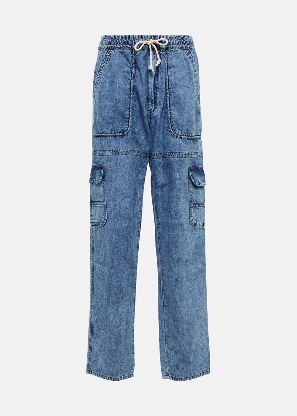 【送料&関税込】Marant Atoile Blue Cotton Sulanoa Jeans Marant Etoile Sulanoa Laser Slim Fit Denim Jeans - FR 36/UK