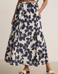 Jess Printed Cotton Voile Maxi Skirt