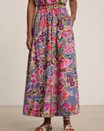 Jess Printed Cotton Voile Maxi Skirt