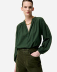 Vanessa Bruno Nipoa Blouse Vert Fonce