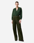 Vanessa Bruno Nipoa Blouse Vert Fonce