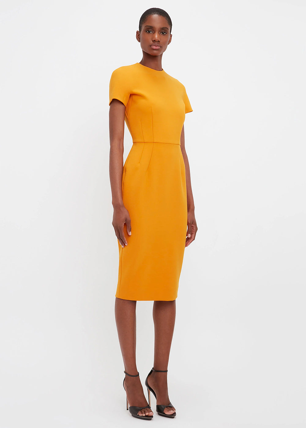 Mustard 2024 fitted dress