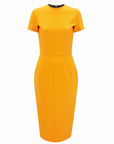 Victoria Beckham Detail T Shirt Fitted Dress