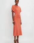 Victoria Beckham Gathered Waist Midi