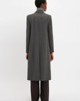 Victoria Beckham Tailored Grey Slim Coat