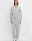 Victoria Beckham Loopback Cotton Football Sweatshirt