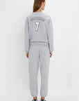 Victoria Beckham Loopback Cotton Football Sweatshirt
