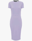 Victoria Beckham Lavender T Shirt Fitted Dress