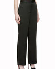 Victoria Beckham Black Straight Leg Trouser