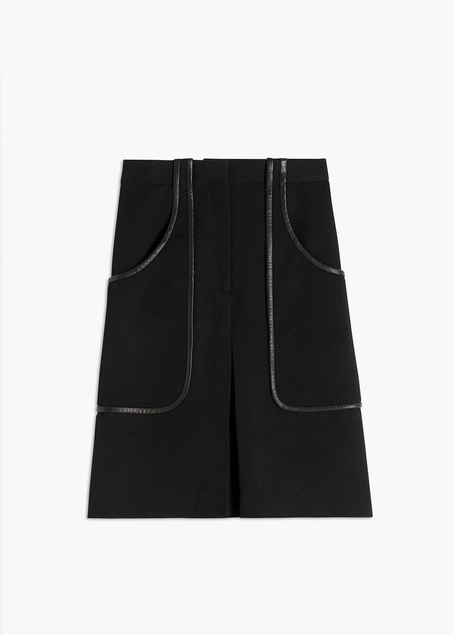 Victoria Beckham Patched Pocket Midi Skirt