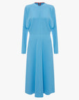 Victoria Beckham Dolman Sky Blue Midi Dress