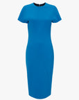 Victoria Beckham Spiral Seam T-Shirt Fitted Dress
