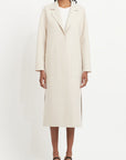 Harris Wharf London Long Boxy Coat Pressed Wool