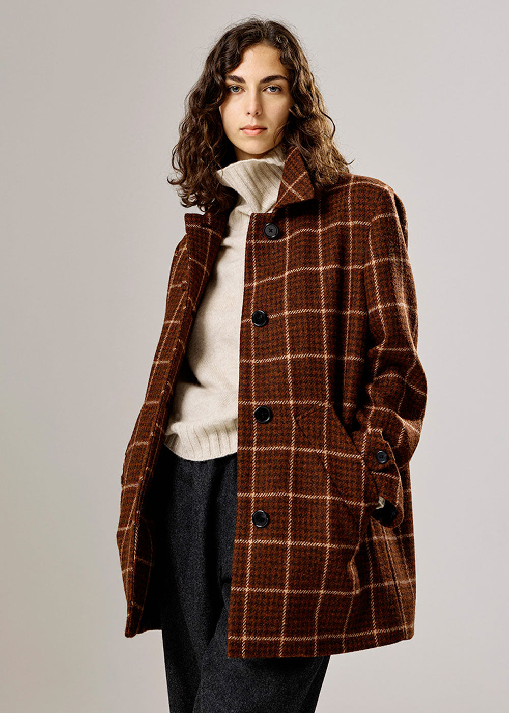 Margaret Howell Houndstooth Overcoat