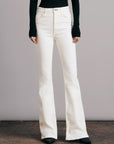 Rag & Bone Ecru Casey High-Rise Flare