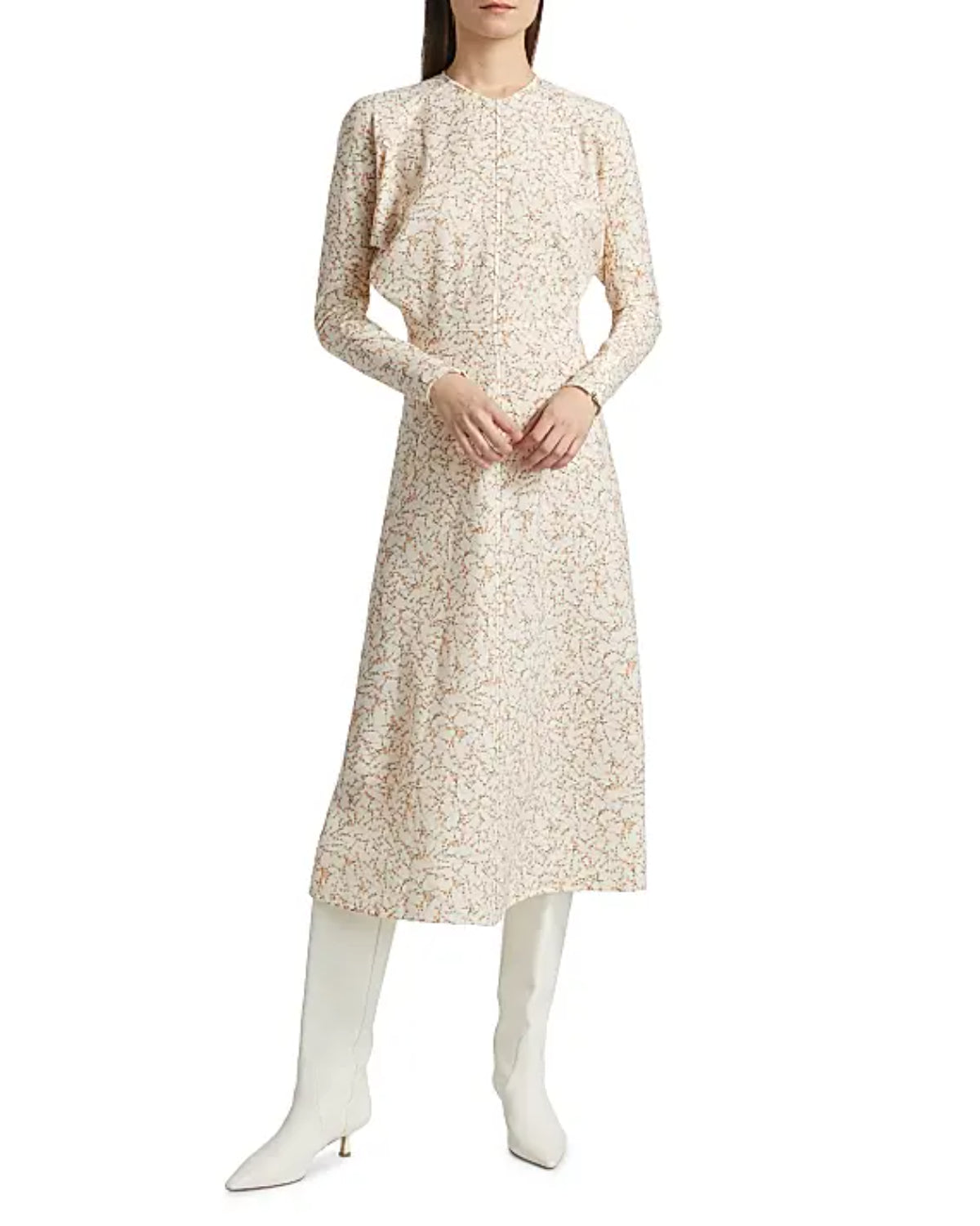 Victoria Beckham Long sleeve Dolman Midi Dress