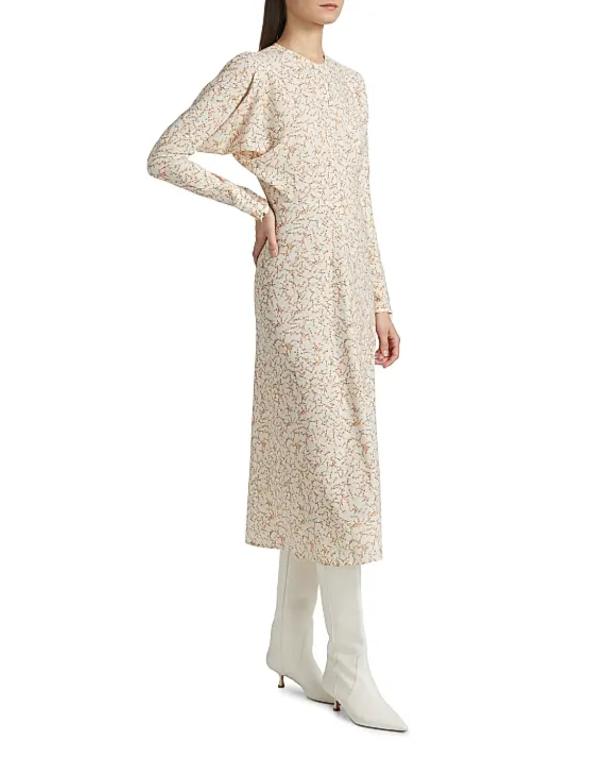 Victoria Beckham Long sleeve Dolman Midi Dress