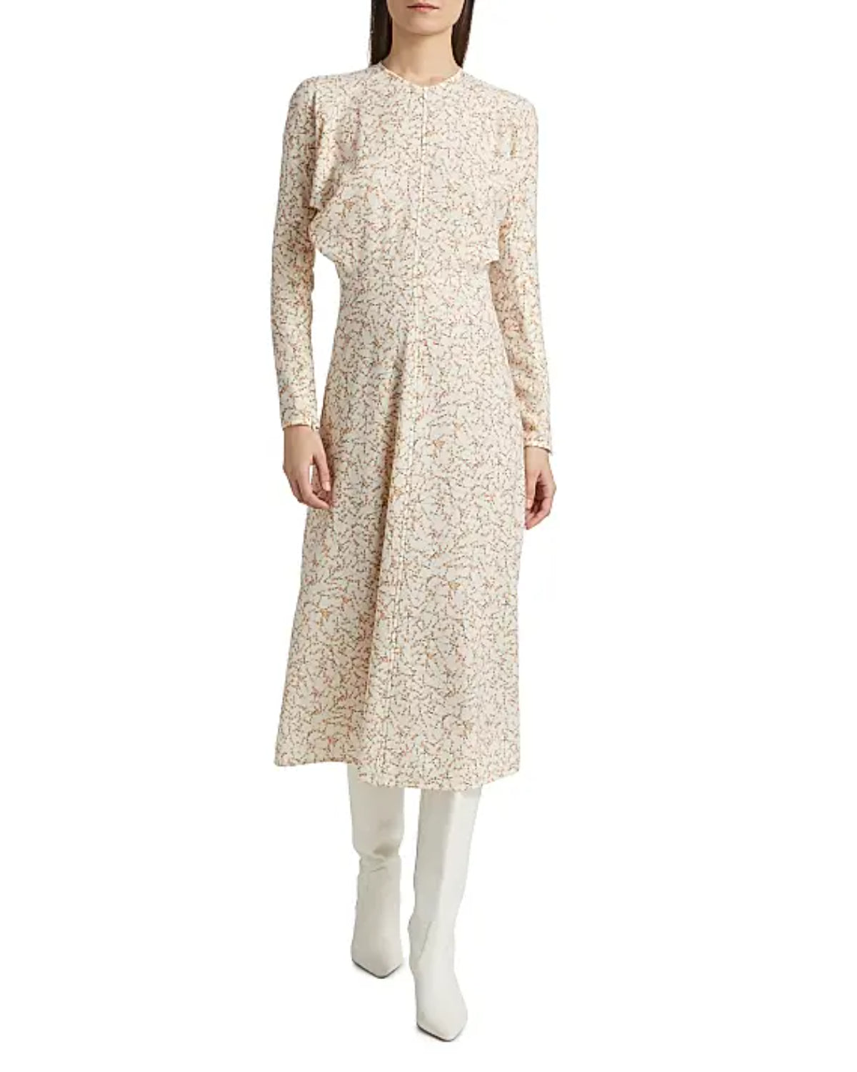 Victoria Beckham Long sleeve Dolman Midi Dress