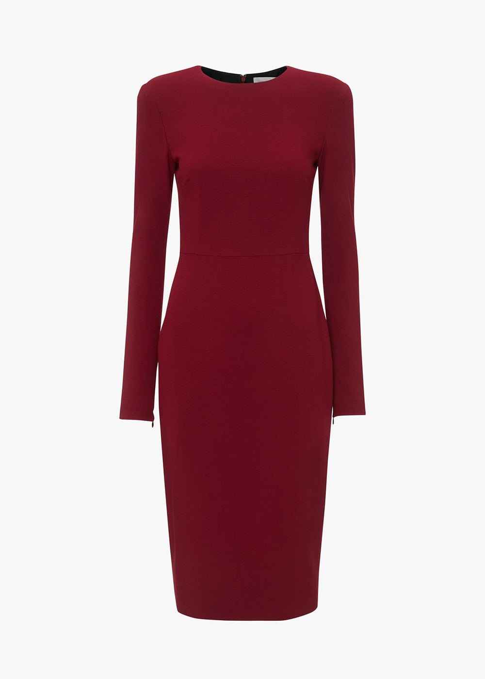 Victoria Beckham Long Sleeve T-Shirt Fitted Dress