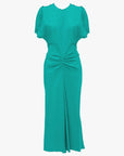 Victoria Beckham Gathered Waist Midi Dress