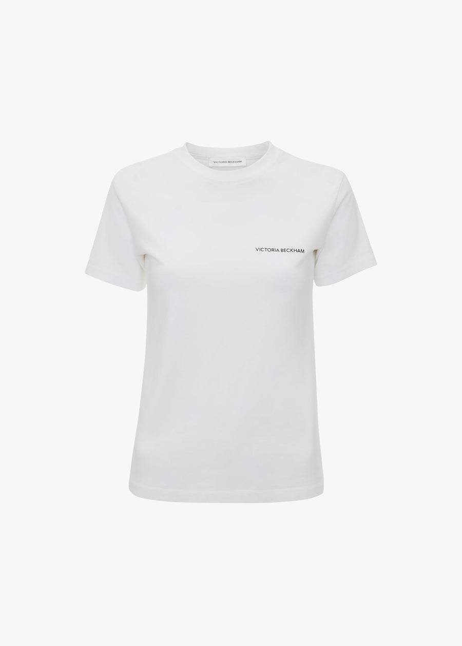 Victoria Beckham Shrunken Logan Tee