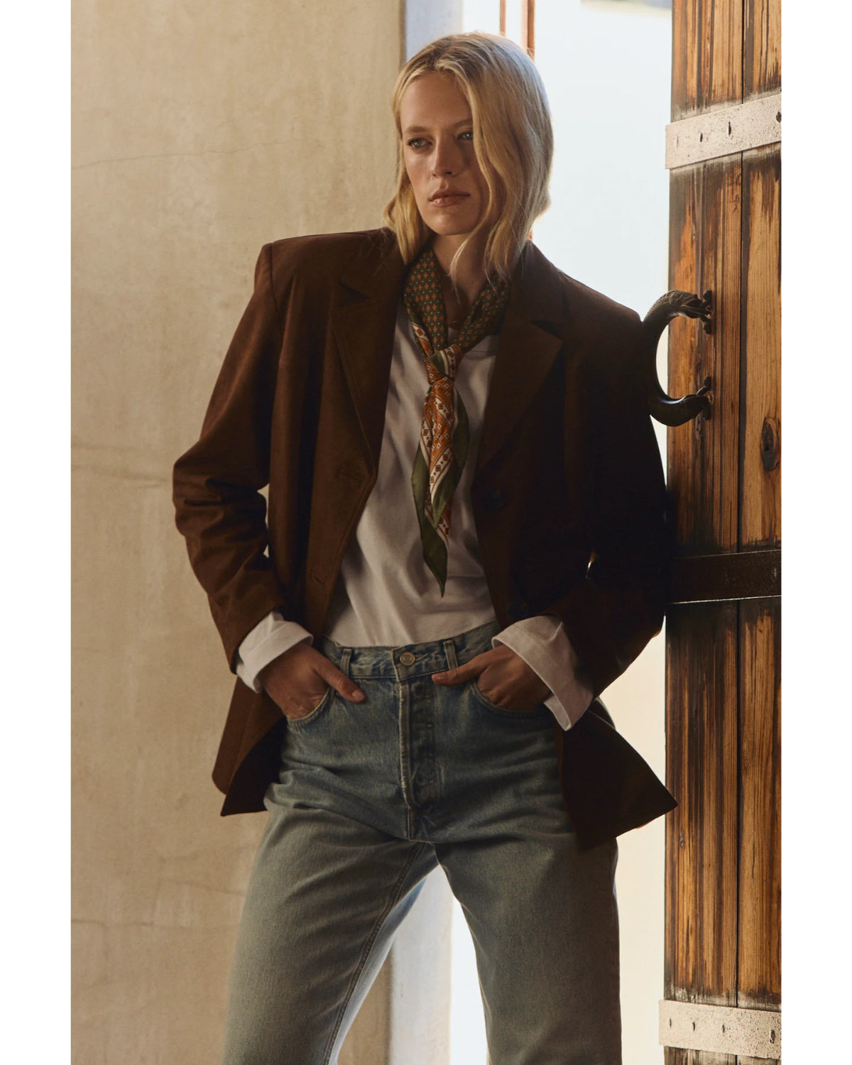 Velvet Faux Suede Jacket