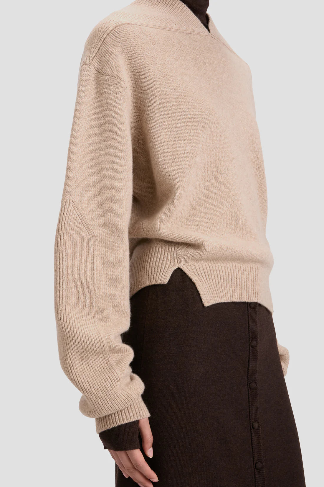 Victoria Beckham V-Neck Yoke Detail Jumper