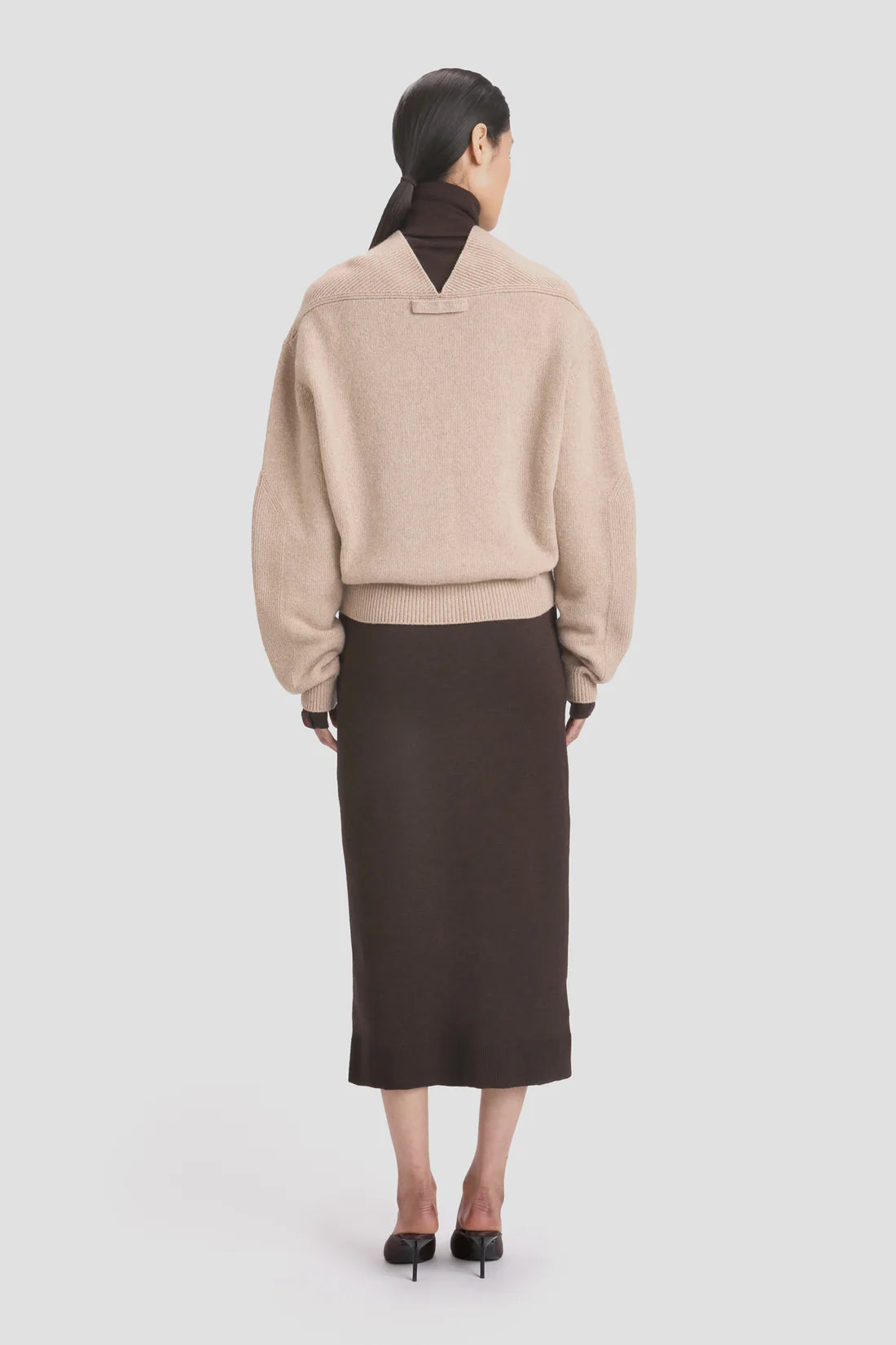 Victoria Beckham V-Neck Yoke Detail Jumper