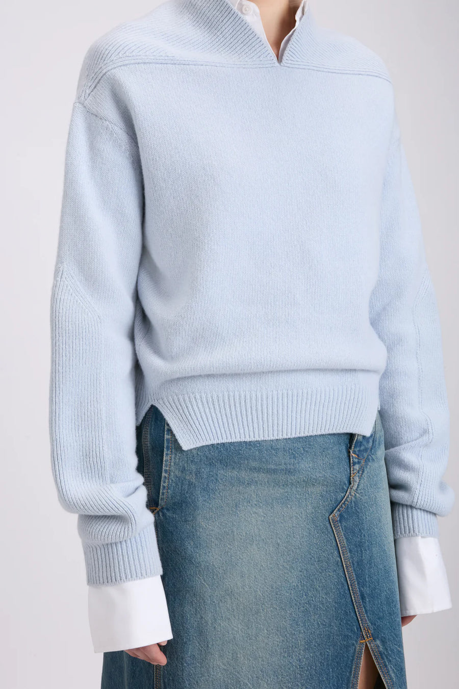 Victoria Beckham V-Neck Yoke Detail Jumper