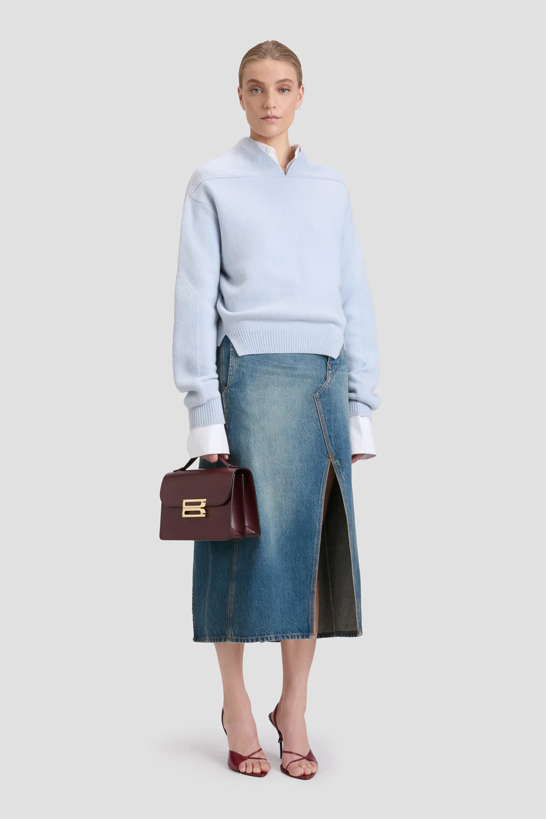 Victoria Beckham V-Neck Yoke Detail Jumper