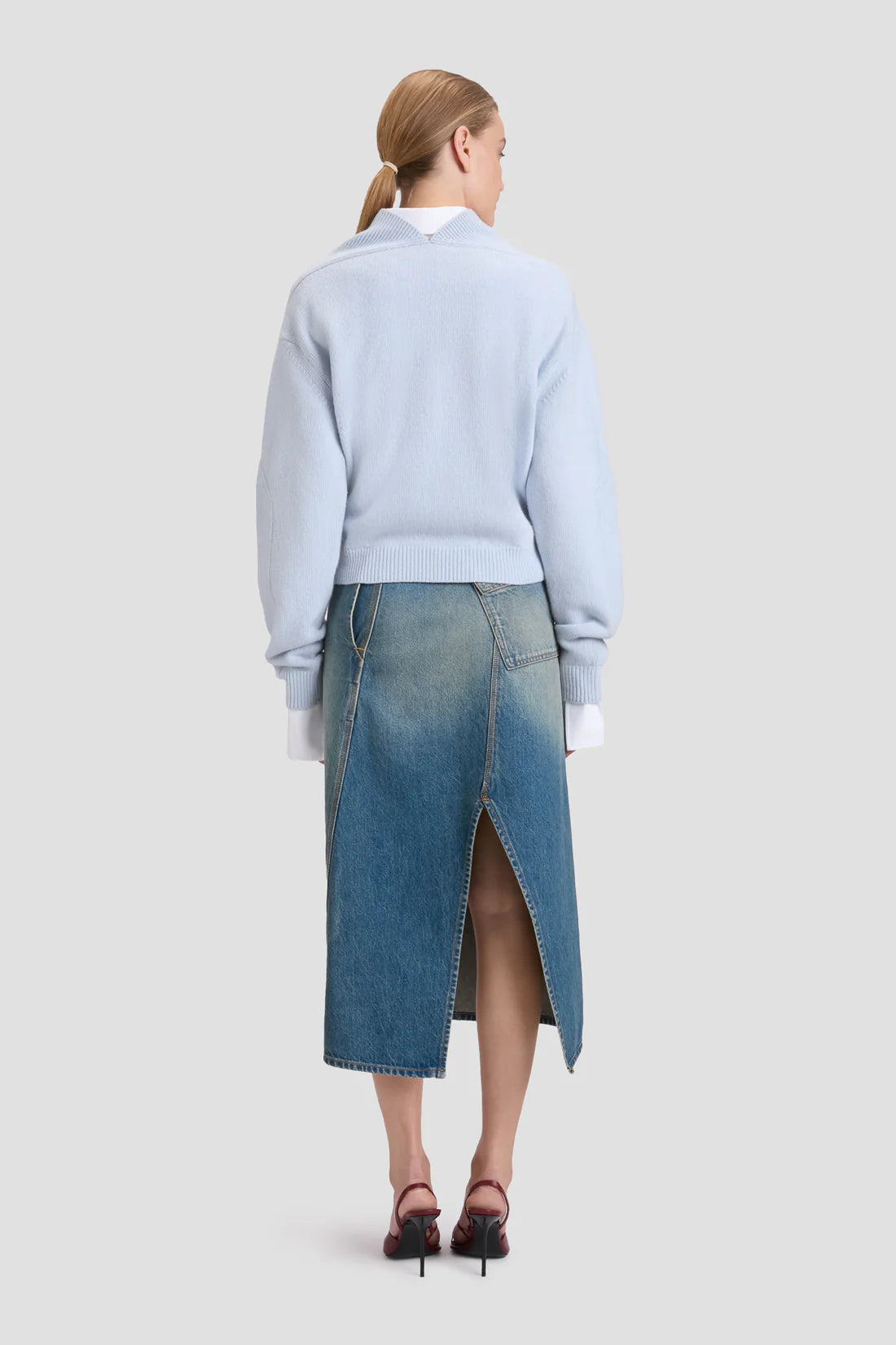 Victoria Beckham V-Neck Yoke Detail Jumper