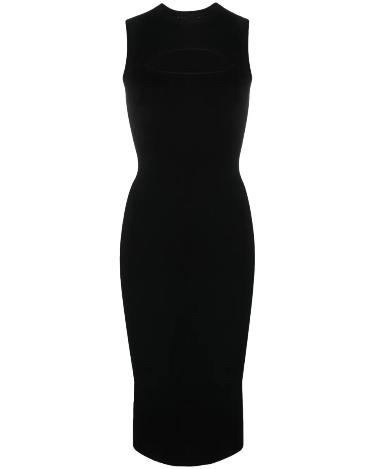 Victoria Beckham Sleeveless Cut Out Midi Dress