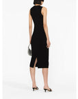 Victoria Beckham Sleeveless Cut Out Midi Dress
