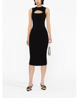 Victoria Beckham Sleeveless Cut Out Midi Dress