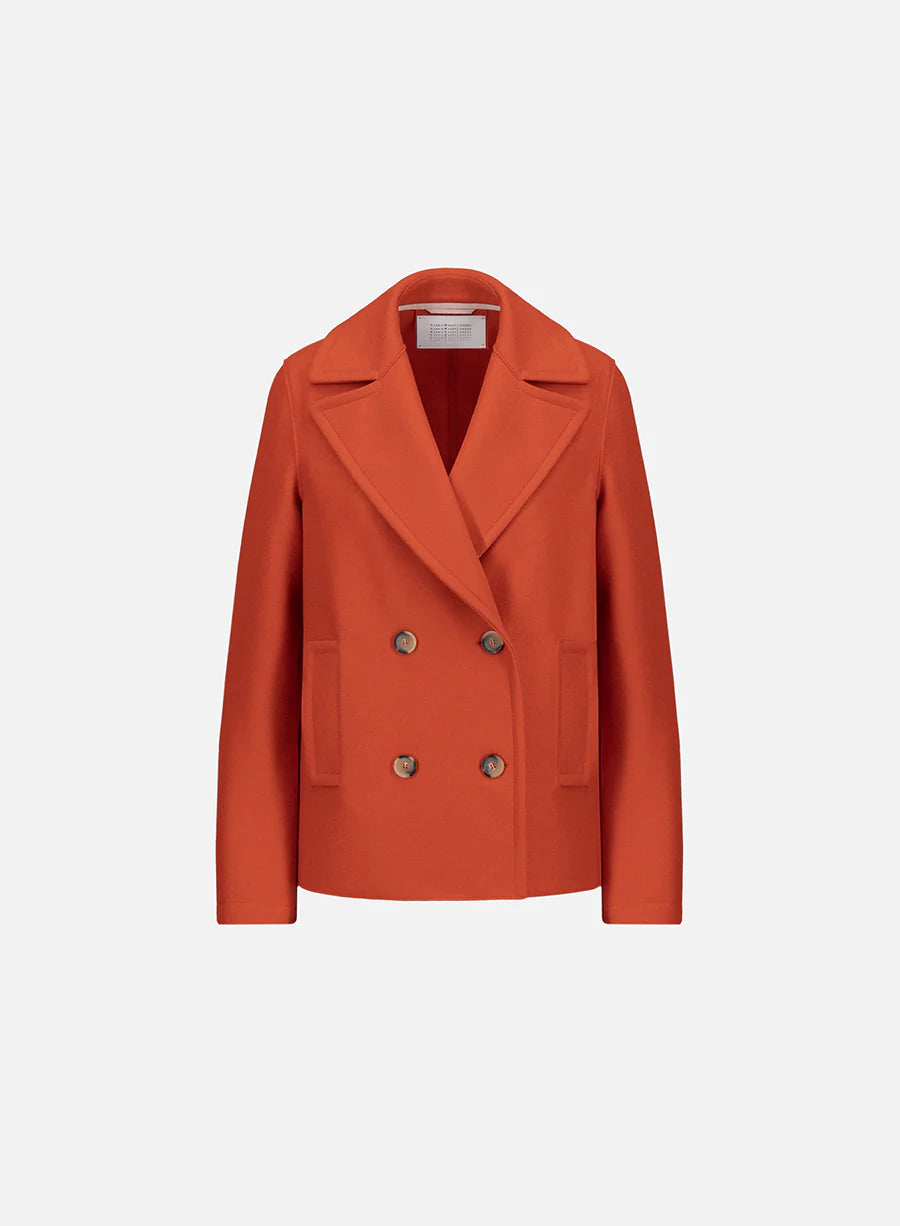 Harris Wharf London Peacoat Light Pressed Wool