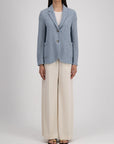 Harris Wharf London Stand Up Collar Blazer Bicolour Frisé